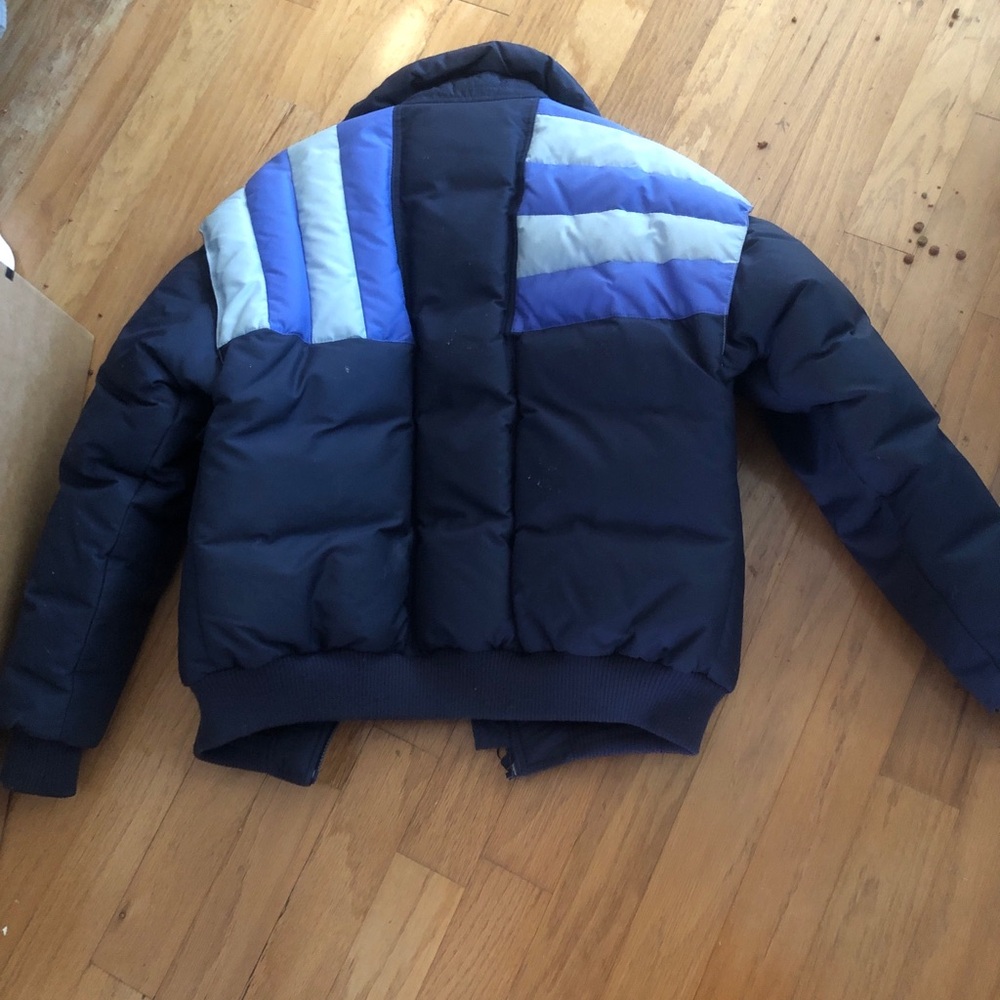 White Stag Men's Navy and Light Blue Puffer Jacket